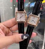 Cartier Santos-Dumont 316L Steel Swiss Quartz Movement Rose Gold Bezel Watch